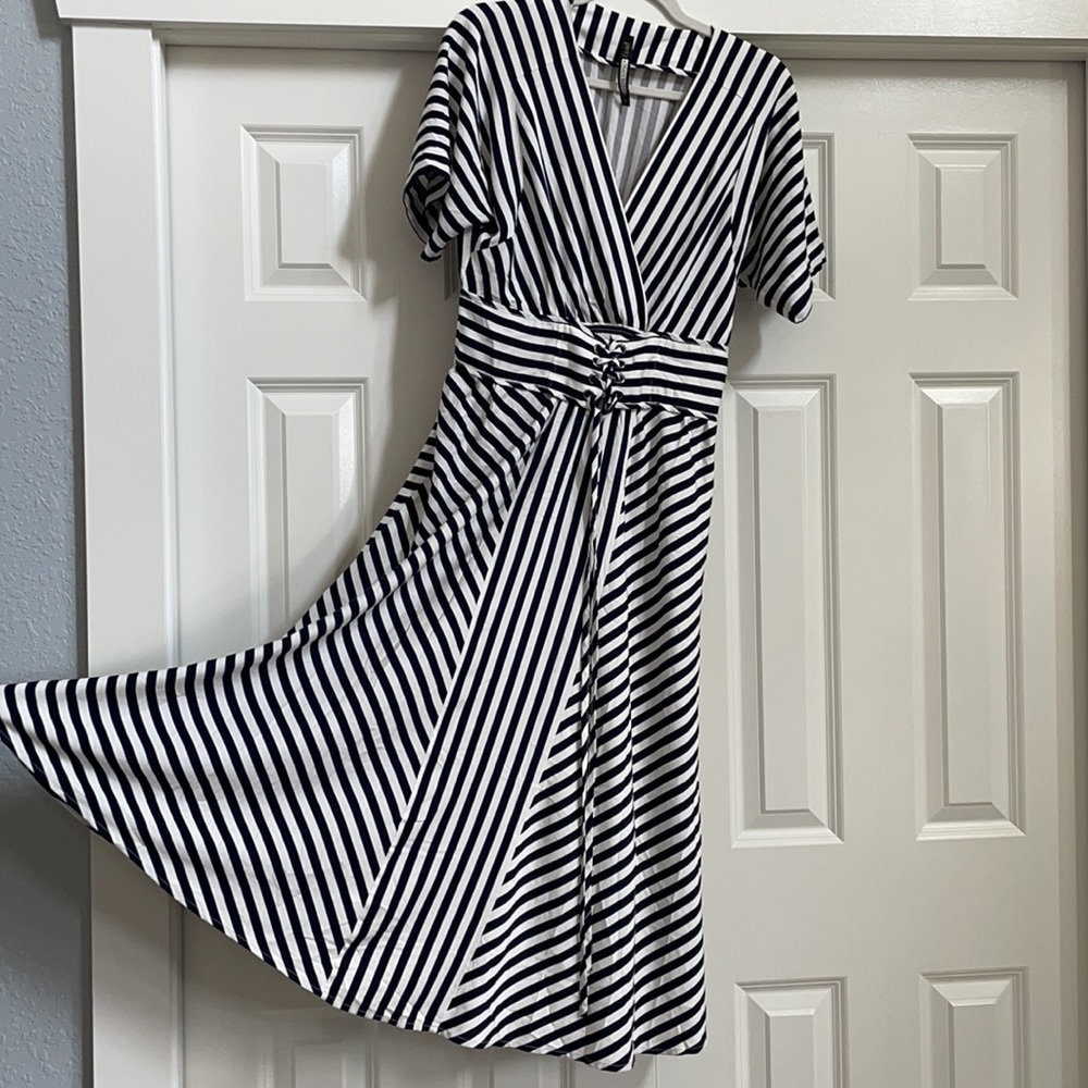 *Rare* Plenty by Tracy Reese Nautical Stripe Dress